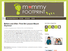 Tablet Screenshot of mommyfootprint.com